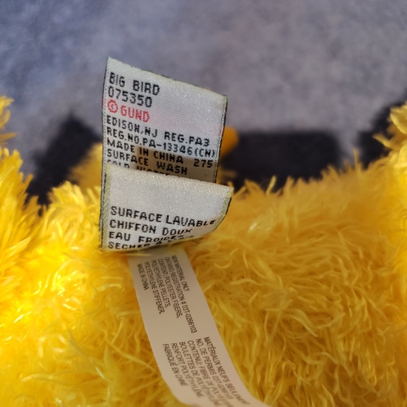 Gund Sesame Street Plush Toy 2010 Big Bird  075350 - Picture 5 of 6